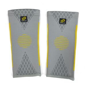 Bracoo Elbow Sleeves Sz S Gray Compression Support Tendonitis Pain Relief 2 Pack